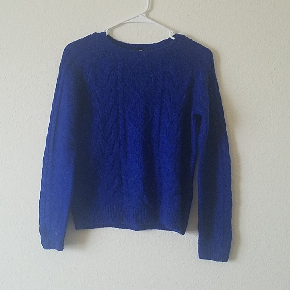 H&M Royal blue sweater size small